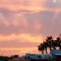 <p align="left">Le soir, coucher de soleil au RV Park