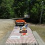 <p align=left>Notre premier repas en plein air.