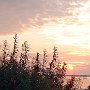 <p align=left>Coucher de soleil au camping.