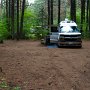 <p align=left>D'abord les campings. Parc Algonquin,Pog lake, Ontario, 39,25$ plus taxes